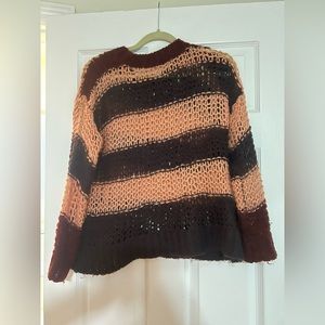 Anthropology large striped sweater